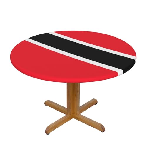 WZYWHJ Tischdecke mit Flagge von Trinidad und Tobago, rund, wasserdicht, knitterfrei, für Esstisch, Dekoration, Tischdecke WZYWHJ Tischdecke mit Flagge von Trinidad und Tobago, rund, wasserdicht, knitterfrei, für Esstisch, Dekoration, Tischdecke von WZYWHJ
