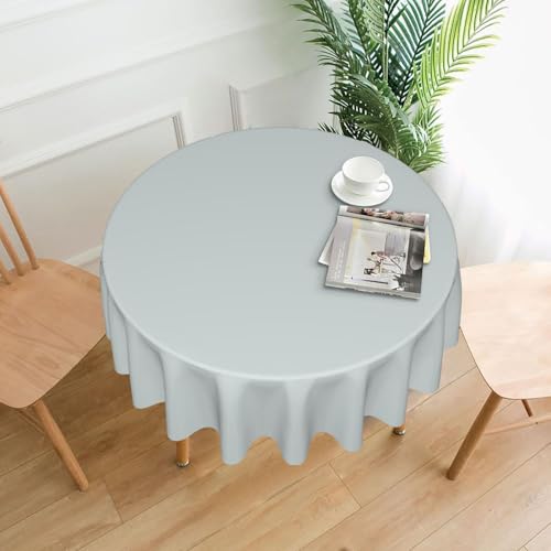 WZYWHJ Wachs-weiße Tischdecke, rund, lang, Anti-Überlauf, knitterfrei, Esstischdecke, 152,4 cm WZYWHJ Wachs-weiße Tischdecke, rund, lang, Anti-Überlauf, knitterfrei, Esstischdecke, 152,4 cm von WZYWHJ
