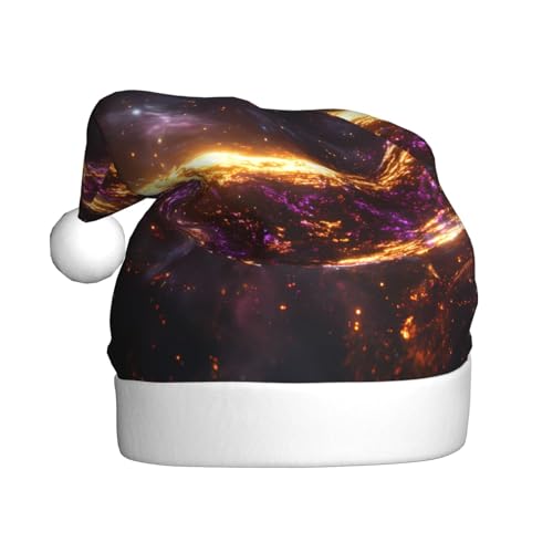 WZYWHJ Weihnachtsmannmütze für Erwachsene für Urlaub und Weihnachtsfeiern, jährliche Zeremonien, Sternring, Universum Muster WZYWHJ Weihnachtsmannmütze für Erwachsene für Urlaub und Weihnachtsfeiern, jährliche Zeremonien, Sternring, Universum Muster von WZYWHJ
