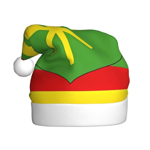 WZYWHJ Weihnachtsmütze für Erwachsene – Ornament-Stirnband für Feiertage, Partys und Kostümveranstaltungen, Hawaii-Flaggen-Drucke von WZYWHJ