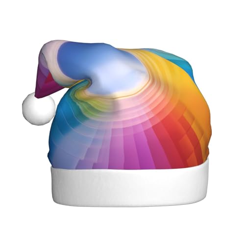 WZYWHJ Weihnachtsmütze für Erwachsene – Ornament-Stirnband für Feiertage, Partys und Kostümveranstaltungen, Regenbogen-Druck WZYWHJ Weihnachtsmütze für Erwachsene – Ornament-Stirnband für Feiertage, Partys und Kostümveranstaltungen, Regenbogen-Druck von WZYWHJ