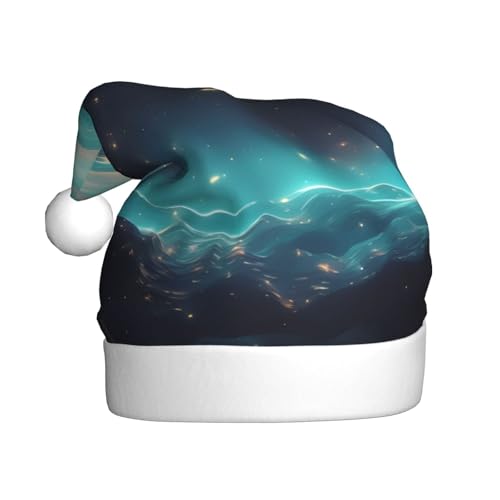 WZYWHJ Weihnachtsmütze für Erwachsene – Ornament-Stirnband für Feiertage, Partys und Kostümveranstaltungen, Science-Fiction-Stern-Drucke von WZYWHJ