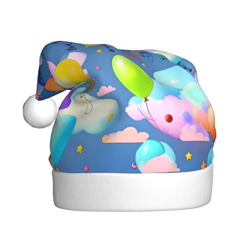 WZYWHJ Weihnachtsmütze für Erwachsene – Ornament-Stirnband für Feiertage, Partys und Kostümveranstaltungen, bunte Luftballon-Bild WZYWHJ Weihnachtsmütze für Erwachsene – Ornament-Stirnband für Feiertage, Partys und Kostümveranstaltungen, bunte Luftballon-Bild von WZYWHJ