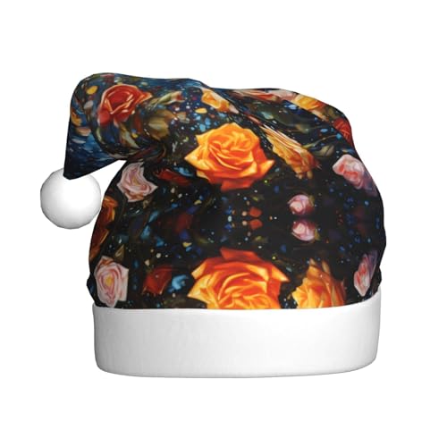 WZYWHJ Weihnachtsmütze für Erwachsene – Ornament-Stirnband für Feiertage, Partys und Kostümveranstaltungen, bunte Rosen WZYWHJ Weihnachtsmütze für Erwachsene – Ornament-Stirnband für Feiertage, Partys und Kostümveranstaltungen, bunte Rosen von WZYWHJ