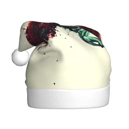 WZYWHJ Weihnachtsmütze für Erwachsene – Ornament-Stirnband für Feiertage, Partys und Kostümveranstaltungen, dunkles Tintenspritzer-Muster von WZYWHJ