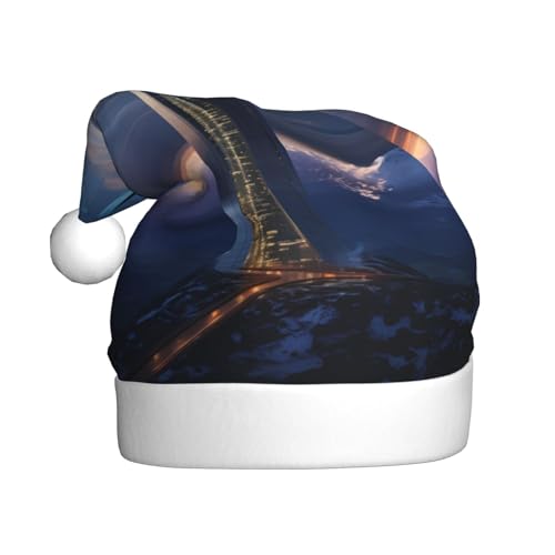 WZYWHJ Weihnachtsmütze für Erwachsene – Ornament-Stirnband für Feiertage, Partys und Kostümveranstaltungen, zukünftiger Turm des Berges Albert Bild WZYWHJ Weihnachtsmütze für Erwachsene – Ornament-Stirnband für Feiertage, Partys und Kostümveranstaltungen, zukünftiger Turm des Berges Albert Bild von WZYWHJ