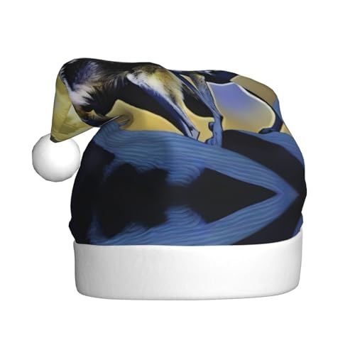 WZYWHJ Weihnachtsmütze für Erwachsene – Ornament-Stirnband für Feiertage, Partys und Kostümveranstaltungen, zwei Wölfe, die auf dem Mond pfeifen WZYWHJ Weihnachtsmütze für Erwachsene – Ornament-Stirnband für Feiertage, Partys und Kostümveranstaltungen, zwei Wölfe, die auf dem Mond pfeifen von WZYWHJ