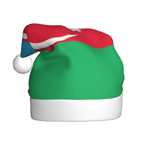 WZYWHJ Weihnachtsmütze für Erwachsene – Ornament-Stirnband für Feiertagspartys und Kostümveranstaltungen, Flagge von Aserbaidschan von WZYWHJ