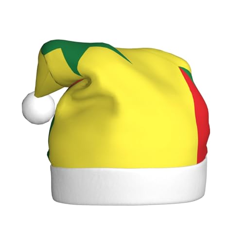 WZYWHJ Weihnachtsmütze für Erwachsene – Ornament-Stirnband für Feiertagspartys und Kostümveranstaltungen, Flagge von Senegal-Drucken von WZYWHJ