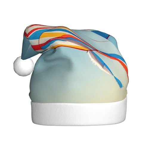 WZYWHJ Weihnachtsmütze für Erwachsene – Ornament-Stirnband für Feiertagspartys und Kostümveranstaltungen, Flaggen-Drachenmuster von WZYWHJ