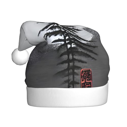 WZYWHJ Weihnachtsmütze für Erwachsene – Ornament-Stirnband für Feiertagspartys und Kostümveranstaltungen, Mond, Kiefernbaumbild WZYWHJ Weihnachtsmütze für Erwachsene – Ornament-Stirnband für Feiertagspartys und Kostümveranstaltungen, Mond, Kiefernbaumbild von WZYWHJ