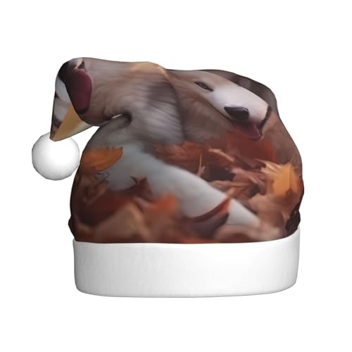 WZYWHJ Weihnachtsmütze für Erwachsene – Ornament-Stirnband für Feiertagspartys und Kostümveranstaltungen, niedliche Husky-Hunde-Drucke von WZYWHJ