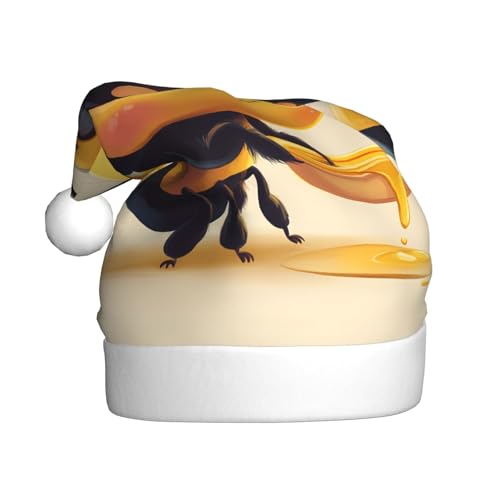 WZYWHJ Weihnachtsmütze für Erwachsene – Ornament-Stirnband für Feiertagspartys und Kostümveranstaltungen, niedliches Bienenmuster von WZYWHJ