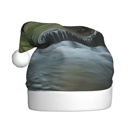 WZYWHJ Weihnachtsmütze für Erwachsene für Urlaub und Weihnachtsfeiern, jährliche Zeremonien, Brücke über den Fluss Muster WZYWHJ Weihnachtsmütze für Erwachsene für Urlaub und Weihnachtsfeiern, jährliche Zeremonien, Brücke über den Fluss Muster von WZYWHJ