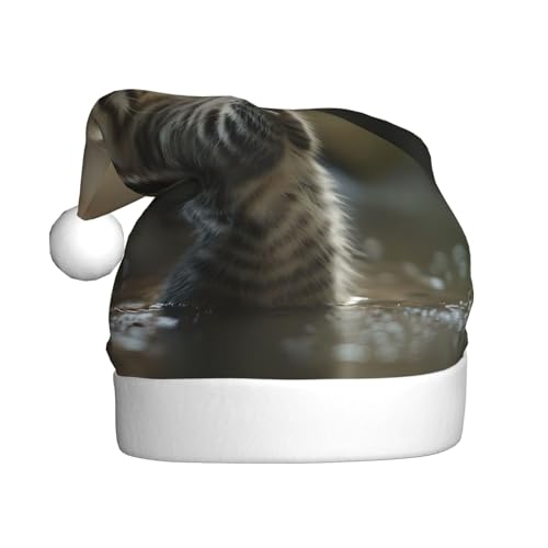 WZYWHJ Weihnachtsmütze für Erwachsene für Urlaub und Weihnachtsfeiern, jährliche Zeremonien, Katzenfischmuster WZYWHJ Weihnachtsmütze für Erwachsene für Urlaub und Weihnachtsfeiern, jährliche Zeremonien, Katzenfischmuster von WZYWHJ