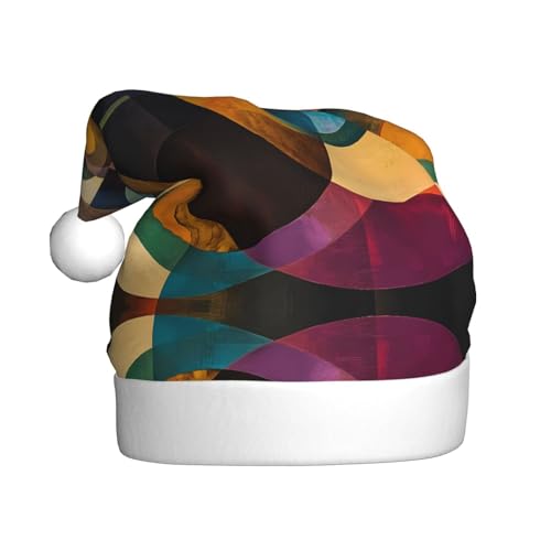 WZYWHJ Weihnachtsmütze für Erwachsene für Urlaub und Weihnachtsfeiern, jährliche Zeremonien, Kreis, quadratisch, Harmonie-Drucke WZYWHJ Weihnachtsmütze für Erwachsene für Urlaub und Weihnachtsfeiern, jährliche Zeremonien, Kreis, quadratisch, Harmonie-Drucke von WZYWHJ