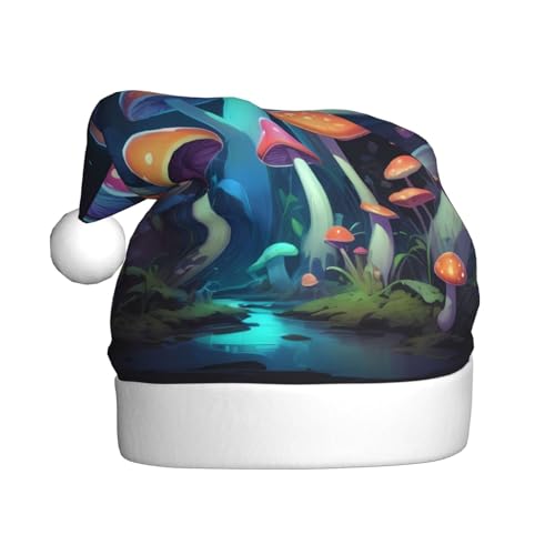 WZYWHJ Weihnachtsmütze für Erwachsene für Urlaub und Weihnachtsfeiern, jährliche Zeremonien, Pilzflora-Drucke WZYWHJ Weihnachtsmütze für Erwachsene für Urlaub und Weihnachtsfeiern, jährliche Zeremonien, Pilzflora-Drucke von WZYWHJ
