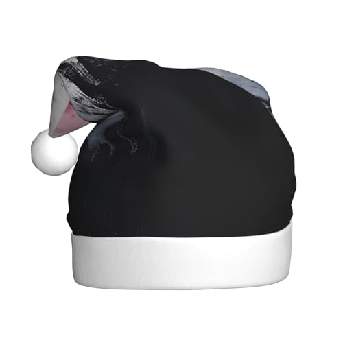 WZYWHJ Weihnachtsmütze für Erwachsene für Urlaub und Weihnachtsfeiern, jährliche Zeremonien, binäre Pinselarbeit-Drucke WZYWHJ Weihnachtsmütze für Erwachsene für Urlaub und Weihnachtsfeiern, jährliche Zeremonien, binäre Pinselarbeit-Drucke von WZYWHJ