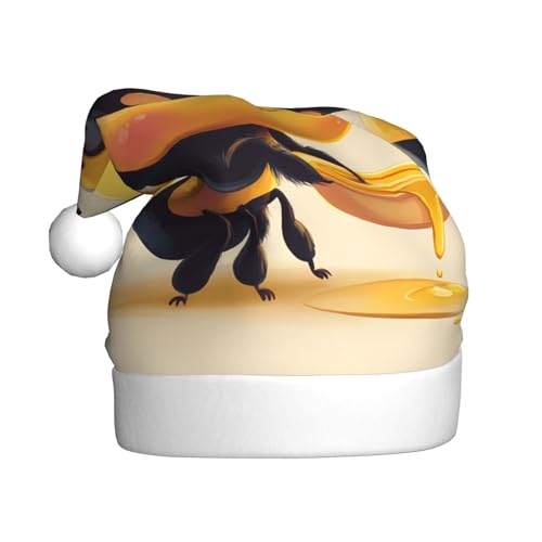 WZYWHJ Weihnachtsmütze für Erwachsene für Urlaub und Weihnachtsfeiern, jährliche Zeremonien, niedliches Bienenmuster WZYWHJ Weihnachtsmütze für Erwachsene für Urlaub und Weihnachtsfeiern, jährliche Zeremonien, niedliches Bienenmuster von WZYWHJ
