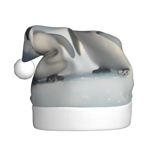 WZYWHJ Weihnachtsmütze für Erwachsene für Urlaub und Weihnachtsfeiern, jährliche Zeremonien, niedliches kleines Pinguin-Muster WZYWHJ Weihnachtsmütze für Erwachsene für Urlaub und Weihnachtsfeiern, jährliche Zeremonien, niedliches kleines Pinguin-Muster von WZYWHJ