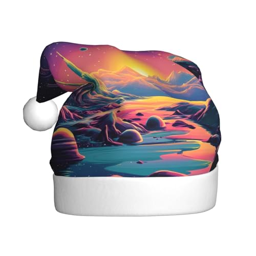 WZYWHJ Weihnachtsmütze für Erwachsene für Urlaub und Weihnachtsfeiern, jährliche Zeremonien, wundervolles Weltraummuster WZYWHJ Weihnachtsmütze für Erwachsene für Urlaub und Weihnachtsfeiern, jährliche Zeremonien, wundervolles Weltraummuster von WZYWHJ