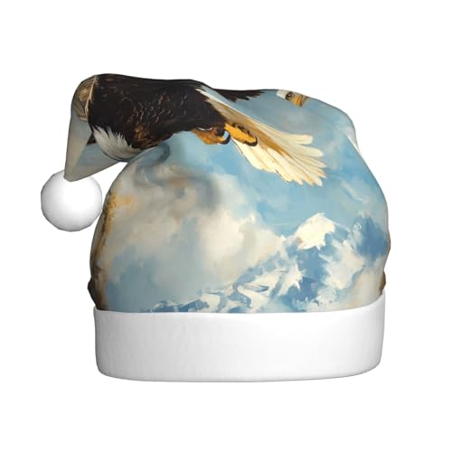 WZYWHJ Weihnachtsmütze für Erwachsene für Urlaub und Weihnachtsfeiern, jährliche Zeremonien Adler aufsteigendes Muster WZYWHJ Weihnachtsmütze für Erwachsene für Urlaub und Weihnachtsfeiern, jährliche Zeremonien Adler aufsteigendes Muster von WZYWHJ