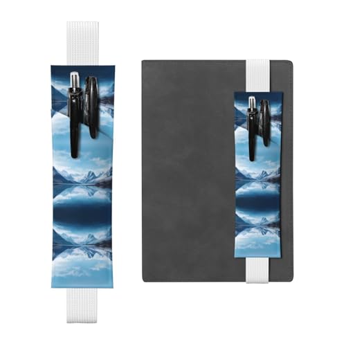 Weißes Leder-Stifthalter, Lesezeichen, WZYWHJ Lochs, bedruckt, Premium-PVC-Leder, elastisches Band-Design für Notizbücher, Tagebücher und Planer Weißes Leder-Stifthalter, Lesezeichen, WZYWHJ Lochs, bedruckt, Premium-PVC-Leder, elastisches Band-Design für Notizbücher, Tagebücher und Planer von WZYWHJ