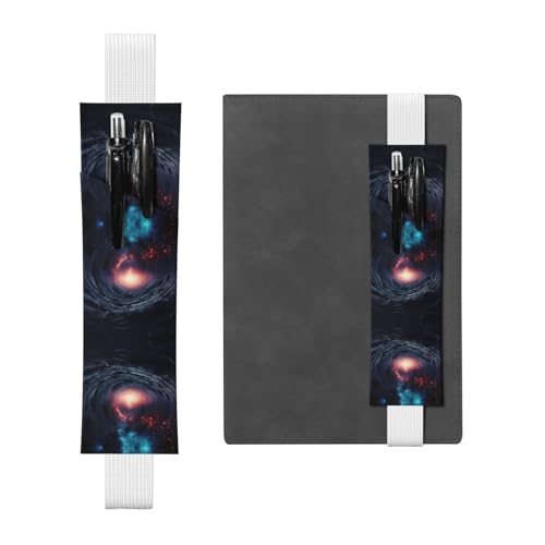 Weißes Leder-Stifthalter, Lesezeichen, WZYWHJ mit schwarzen Löchern, Premium-PVC-Leder, elastisches Band-Design für Notizbücher, Tagebücher und Planer Weißes Leder-Stifthalter, Lesezeichen, WZYWHJ mit schwarzen Löchern, Premium-PVC-Leder, elastisches Band-Design für Notizbücher, Tagebücher und Planer von WZYWHJ