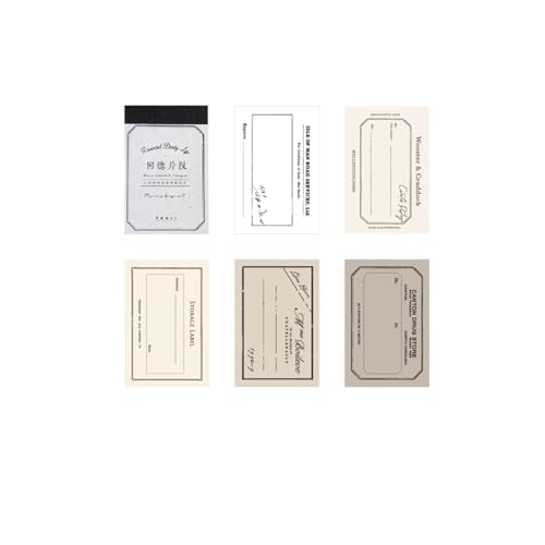 Scrapbook-Zubehör 50 teile/paket Sammelalbum Papier Memo Papier for Scrapbooking Dekorative Schreibwaren Kennzeichnung Journal Materialien Haftnotizen Scrapbook-Aufkleber (Color : 2) von WaLdor