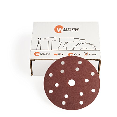 Exzenterschleifer Schleifpapier 150mm Klett Körnung 100 | 50 Stk. Klett Schleifpapier K100 Körnung 100 von Wabrasive | ø 150mm kompatibel zu Exzenterschleifer mit Schleifpads 150mm Klett Exzenterschleifer Schleifpapier 150mm Klett Körnung 100 | 50 Stk. Klett Schleifpapier K100 Körnung 100 von Wabrasive | ø 150mm kompatibel zu Exzenterschleifer mit Schleifpads 150mm Klett von Wabrasive