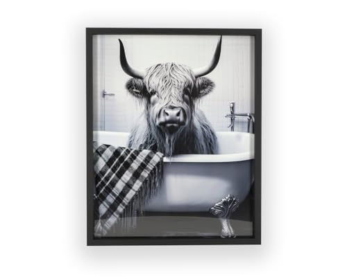 Wackadoo Bilderrahmen FSC® Holz mit Glasscheibe Fotorahmen Collage schwarz Bilderrahmen groß 40x50 cm Posterrahmen von Wackadoo