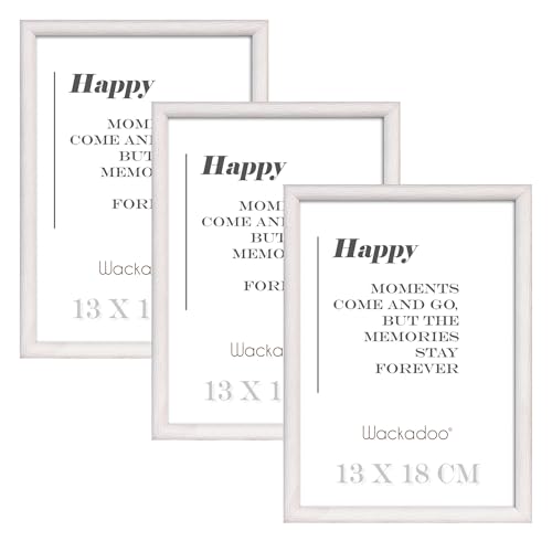 Wackadoo Bilderrahmen 13x18 weiß 3er Set Fotowand Fotorahmen mit Glasscheibe Picture frame Holz aus MDF Wackadoo Bilderrahmen 13x18 weiß 3er Set Fotowand Fotorahmen mit Glasscheibe Picture frame Holz aus MDF von Wackadoo