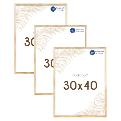 Wackadoo Bilderrahmen 30x40 natur 3er Set Holz Bilderrahmen Set Fotowand Fotorahmen mit Glasscheibe Italienisches Holz Picture frame Wackadoo Bilderrahmen 30x40 natur 3er Set Holz Bilderrahmen Set Fotowand Fotorahmen mit Glasscheibe Italienisches Holz Picture frame von Wackadoo