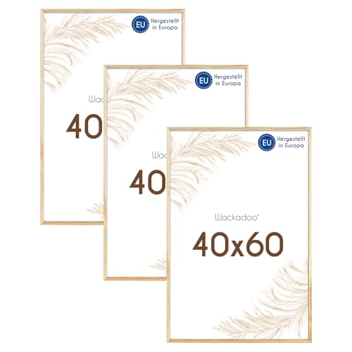 Wackadoo Bilderrahmen 40x60 natur 3er Set Holz Bilderrahmen Set Fotowand Fotorahmen mit Glasscheibe Italienisches Holz Picture frame Wackadoo Bilderrahmen 40x60 natur 3er Set Holz Bilderrahmen Set Fotowand Fotorahmen mit Glasscheibe Italienisches Holz Picture frame von Wackadoo