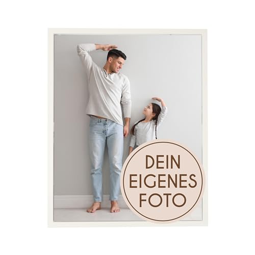 Wackadoo Bilderrahmen Holz mit eigenem Foto 40x50 cm (hoch) cm weiß - Poster mit Wunschmotiv - Personalisiertes Geschenk - Wunschmotiv von Wackadoo