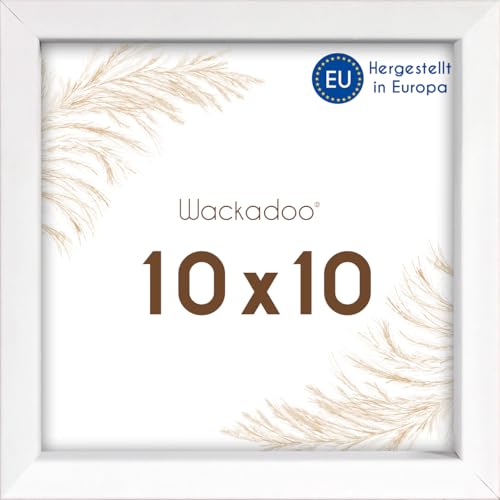 Wackadoo Bilderrahmen quadratisch 10x10 weiß Fotowand Fotorahmen mit Glasscheibe Italienisches Holz Picture frame Wackadoo Bilderrahmen quadratisch 10x10 weiß Fotowand Fotorahmen mit Glasscheibe Italienisches Holz Picture frame von Wackadoo