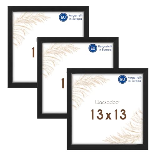 Wackadoo Bilderrahmen quadratisch 13x13 schwarz 3er Set Holz Bilderrahmen Set schwarz Fotowand Fotorahmen mit Glasscheibe Holz Picture frame Wackadoo Bilderrahmen quadratisch 13x13 schwarz 3er Set Holz Bilderrahmen Set schwarz Fotowand Fotorahmen mit Glasscheibe Holz Picture frame von Wackadoo