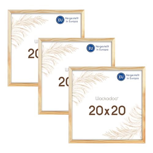 Wackadoo Bilderrahmen quadratisch 20x20 natur 3er Set Holz Bilderrahmen Set Fotowand Fotorahmen mit Glasscheibe Italienisches Holz Picture frame Wackadoo Bilderrahmen quadratisch 20x20 natur 3er Set Holz Bilderrahmen Set Fotowand Fotorahmen mit Glasscheibe Italienisches Holz Picture frame von Wackadoo