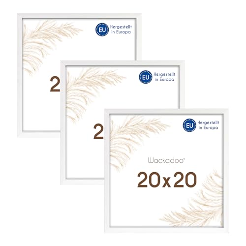Wackadoo Bilderrahmen quadratisch 20x20 weiß 3er Set Holz Bilderrahmen Set Fotowand Fotorahmen mit Glasscheibe Italienisches Holz Picture frame Wackadoo Bilderrahmen quadratisch 20x20 weiß 3er Set Holz Bilderrahmen Set Fotowand Fotorahmen mit Glasscheibe Italienisches Holz Picture frame von Wackadoo