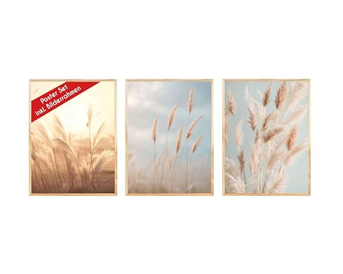 Wackadoo Poster Set Pampasgras 3er Set inklusive Bilderrahmen 30x40 cm Poster Bilderset mit rahmen picture frame Bilder Set Italienisches Holz Wackadoo Poster Set Pampasgras 3er Set inklusive Bilderrahmen 30x40 cm Poster Bilderset mit rahmen picture frame Bilder Set Italienisches Holz von Wackadoo