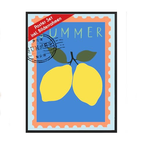 Wackadoo Poster Summer mit Bilderrahmen 21x30 cm DIN A4 gerahmtes Bild mit rahmen picture frame Italienisches Holz Wackadoo Poster Summer mit Bilderrahmen 21x30 cm DIN A4 gerahmtes Bild mit rahmen picture frame Italienisches Holz von Wackadoo
