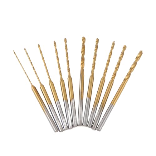 Wadakada Micro-Twist-Bohrer-Set - 10 StüCk 0,6 Mm-2,2 Mm Kleiner Bohrer 2,35 Schaft HSS Mini-Gravierbohrer Lochbohrwerkzeug Wadakada Micro-Twist-Bohrer-Set - 10 StüCk 0,6 Mm-2,2 Mm Kleiner Bohrer 2,35 Schaft HSS Mini-Gravierbohrer Lochbohrwerkzeug von Wadakada