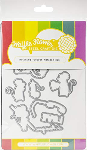 Waffle Flower Crafts 310358 Waffelblumen-Stanzform, geheimnisvoll, ADM, Geheime Admirer, Einheitsgröße von Waffle Flower