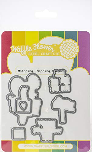 Waffle Flower Crafts 310359 Waffelblumen-Stanzform Sendg Love, Liebe senden, Einheitsgröße von Waffle Flower