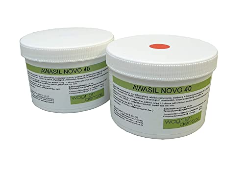 AWASIL NOVO 40 rot Silikon Kautschuk knetbare Abformmasse Shore 40 1:1 1KG AWASIL NOVO 40 rot Silikon Kautschuk knetbare Abformmasse Shore 40 1:1 1KG von Wagner Dental