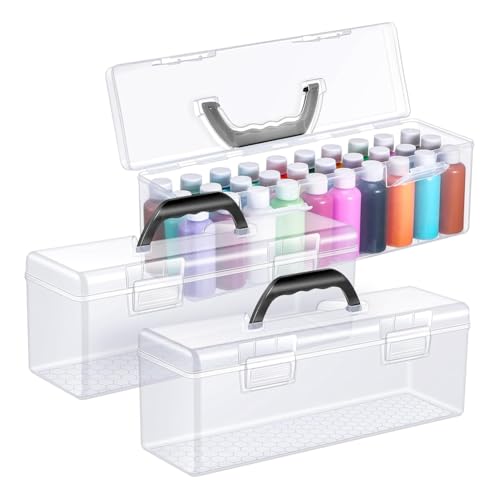 Waiecne 3 PCs Farbspeicherbox für Acrylfarbe Tragbarer Klarer Acrylfarben -Organizer Boxen für 2 Flüssigkeitsunzen Acrylfarbe, Aufbewahrungsbox Extra Großer Kapazität Art Clear -Box Schwarz Schwarz Waiecne 3 PCs Farbspeicherbox für Acrylfarbe Tragbarer Klarer Acrylfarben -Organizer Boxen für 2 Flüssigkeitsunzen Acrylfarbe, Aufbewahrungsbox Extra Großer Kapazität Art Clear -Box Schwarz Schwarz von Waiecne