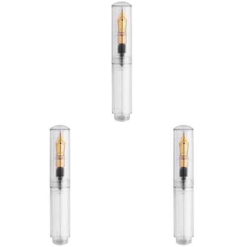 Waiecne 3X Mini-Füllfederhalter im Taschenformat mit Pipette, Schreibtinte, F-, Tintenstift, Tragbarer Mini-Taschenstift, Transparent Waiecne 3X Mini-Füllfederhalter im Taschenformat mit Pipette, Schreibtinte, F-, Tintenstift, Tragbarer Mini-Taschenstift, Transparent von Waiecne
