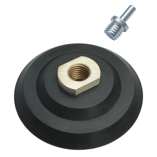 Waies 100mm Schleifteller mit Klett Haftteller M14 mit adapter für Bohrmaschine und Winkelschleifer von Waies