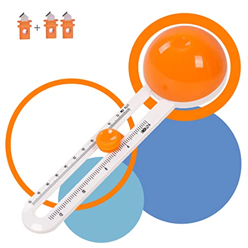 Kreisförmiger Papierschneider Kreisschneider Schneidemaschinen Paper Cutter Circle Paper Trimmer Scrapbooking Tool Rotary Cutter Craft (Orange) von Wailicop