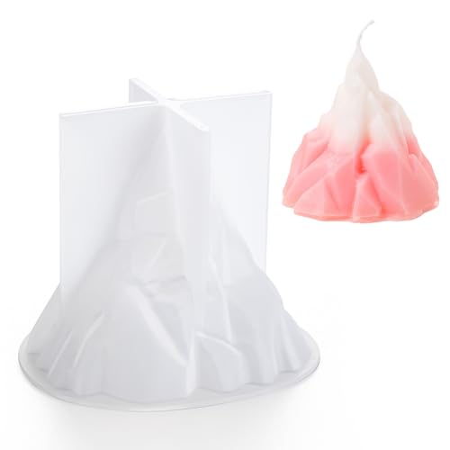 Waitamo Epoxidharz Formen, 3D Eisberg Form Gießformen Silikon Wiederverwendbar Epoxidharz Silikonformen Für Kunsthandwerk Kerzen Handgemachte Seifen Verschneite Berglandschaften (3.81x3.3in) von Waitamo